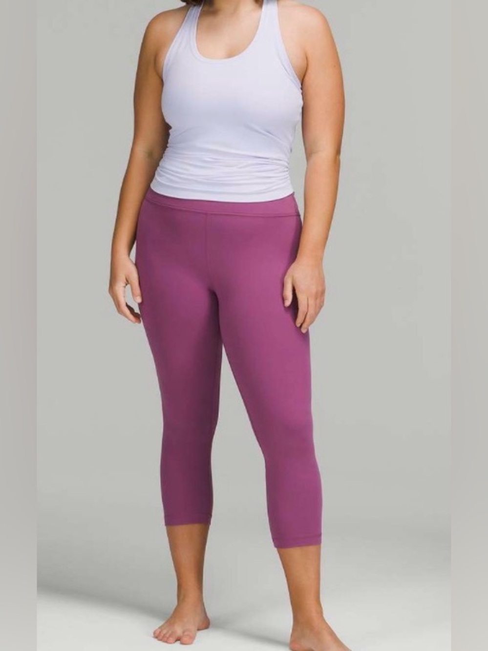 Lululemon Pastel Blue Cool Racerback Nulu Yoga Workout Tank Top Size 10 EUC